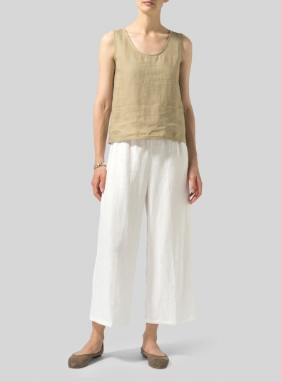 Linen Pocket Tank Top