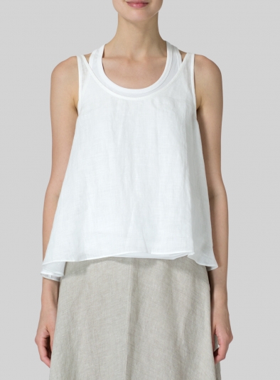 Linen Low Back Tank