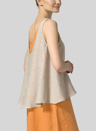 Linen Low Back Tank