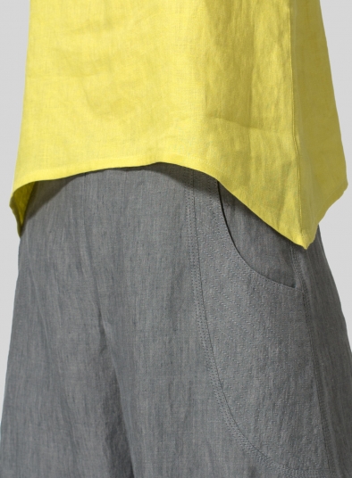 Linen Cropped Tank Top