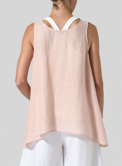 Linen Double Pocketed Tank