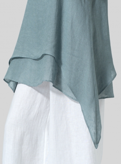 Linen Sleeveless Layered Lightweight Top