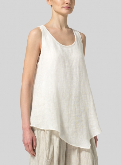 Lightweight linen Gauze Vest