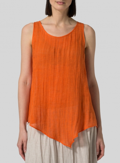 Lightweight linen Gauze Vest