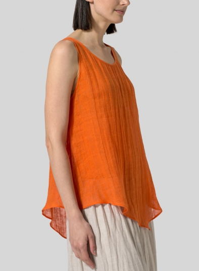 Lightweight linen Gauze Vest