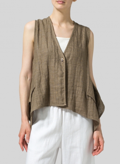 Linen Casual Vest