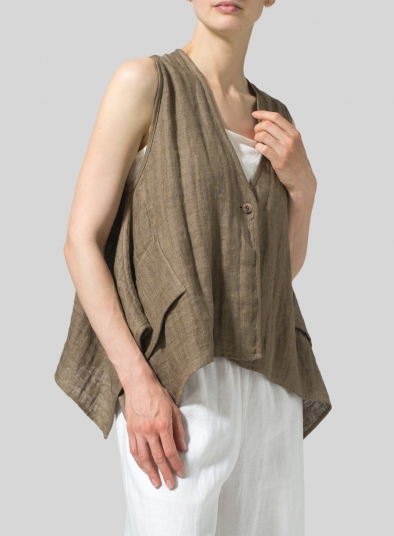 Linen Casual Vest