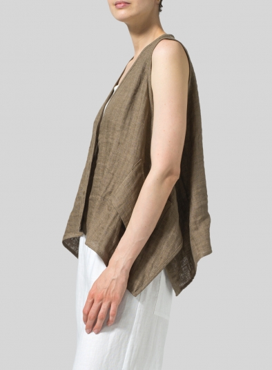 Linen Casual Vest