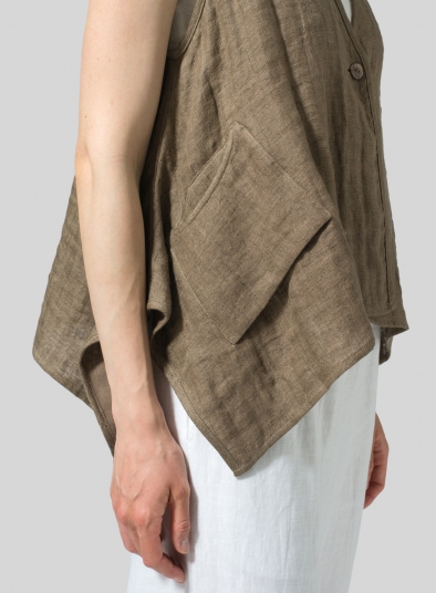 Linen Casual Vest