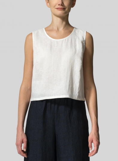 Linen Boxy Top