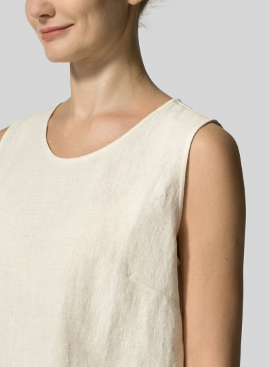 Linen Boxy Top