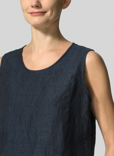 Linen Boxy Top