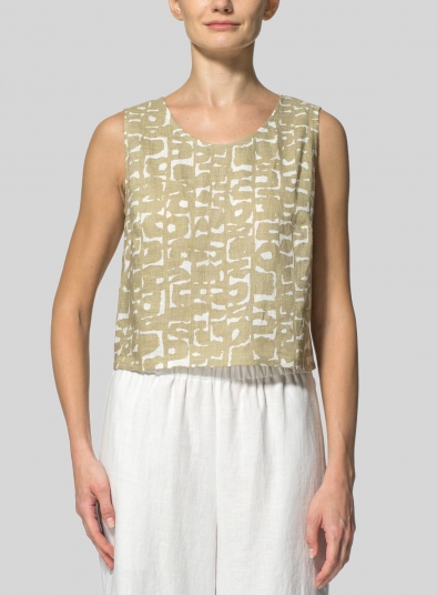 Linen Boxy Top