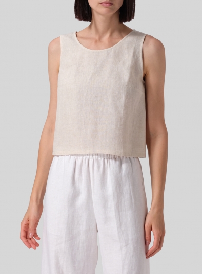 Linen Boxy Top