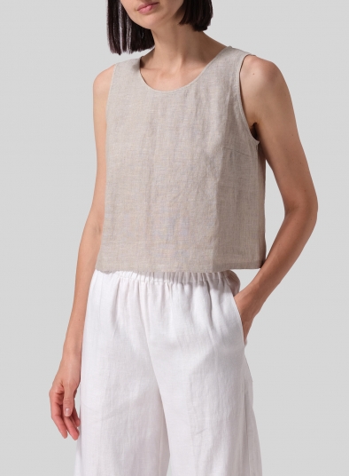 Linen Boxy Top