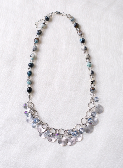 Sparkling Marine Necklace