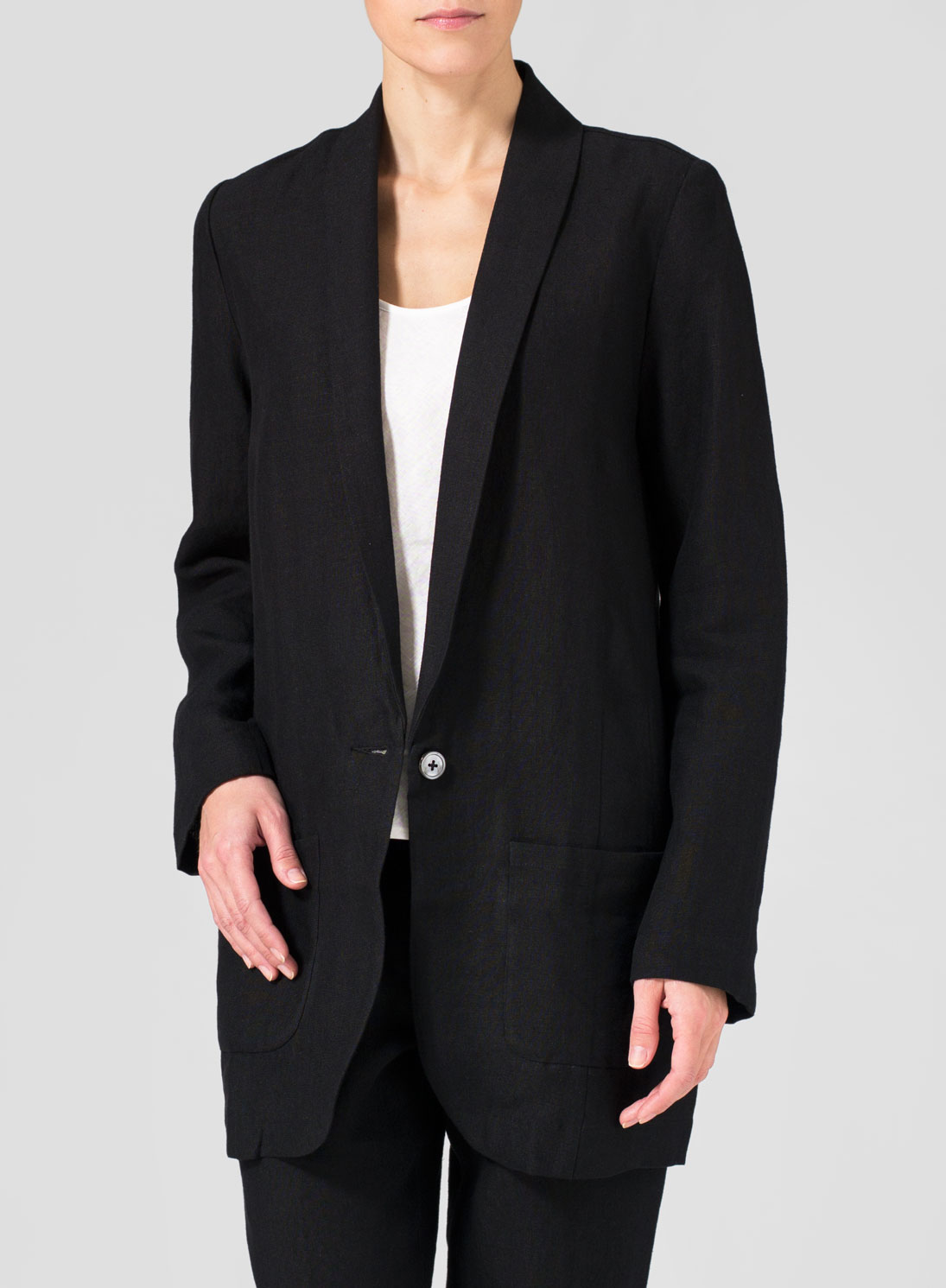 Linen Long Sleeve Jacket