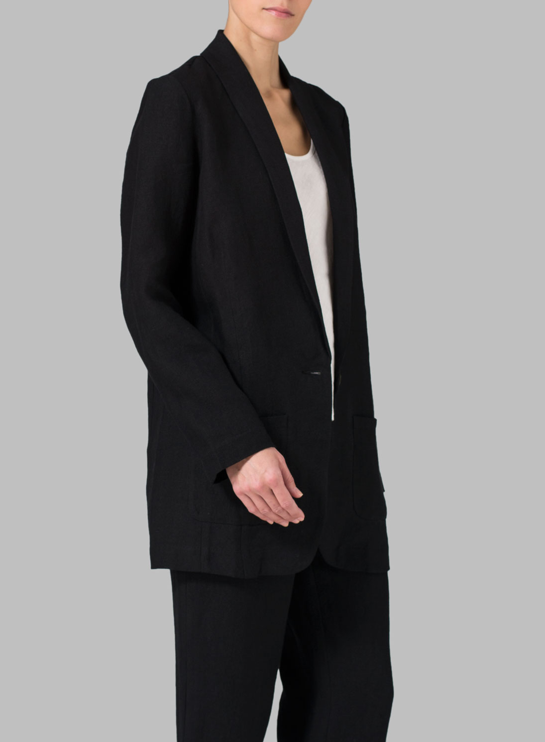 Linen Long Sleeve Jacket