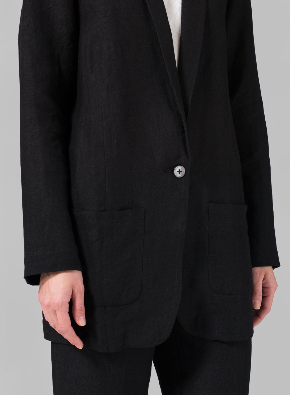 Linen Long Sleeve Jacket