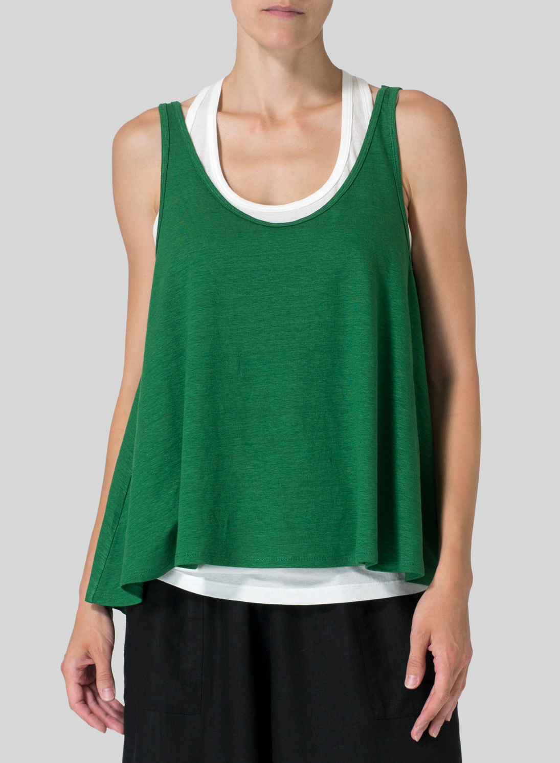 Linen Knit Sleeveless Top