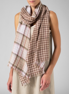 100% Cotton Double Layer Long Scarf