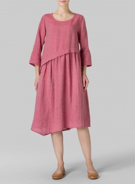 PRELOVED Millie Askew Linen skirt/dress size 12