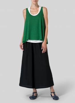 Linen Knit Sleeveless Top
