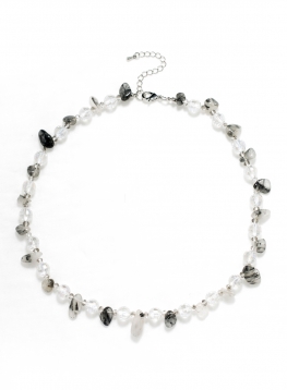 Faceted Clear Stone Necklace