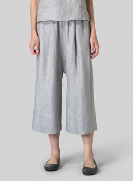 Linen Wide Straight Leg Pants