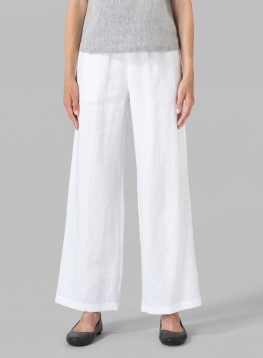 Linen Seasonless Regular Long Pants