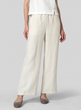 Linen Seasonless Regular Long Pants