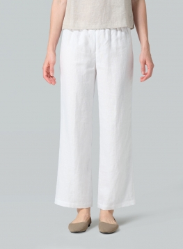 Linen Straight Leg Pants