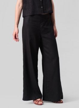 Linen Slim A-Shape Extra Long Pants