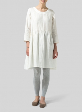 Linen A-line Long Top