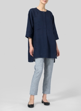 Linen Chest Pocket Tunic