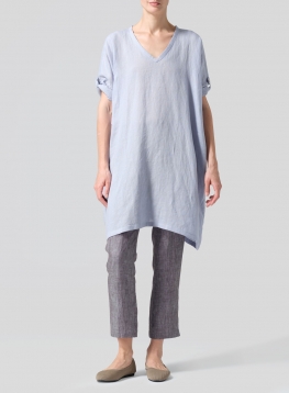 Linen Wide A-line Tunic