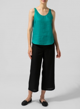 Twill Linen Thin Strap Cami