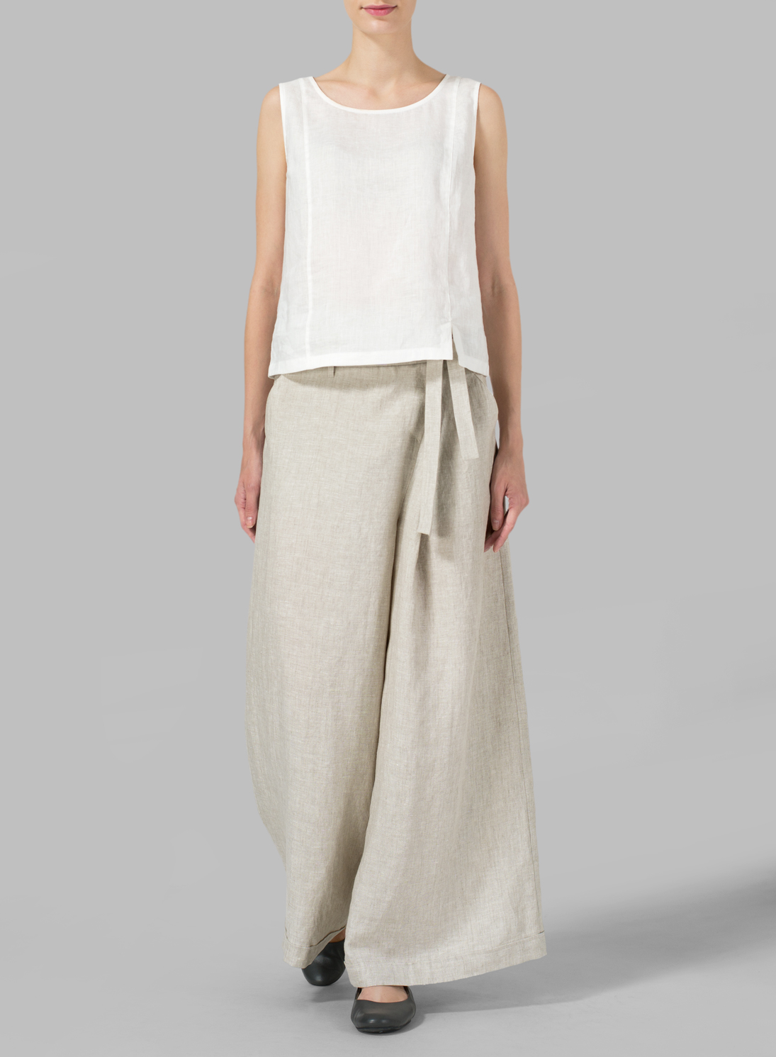 Linen Wide Leg Extra Long Pants Plus Size Linen Wide Leg Extra Long Pants Plus Size