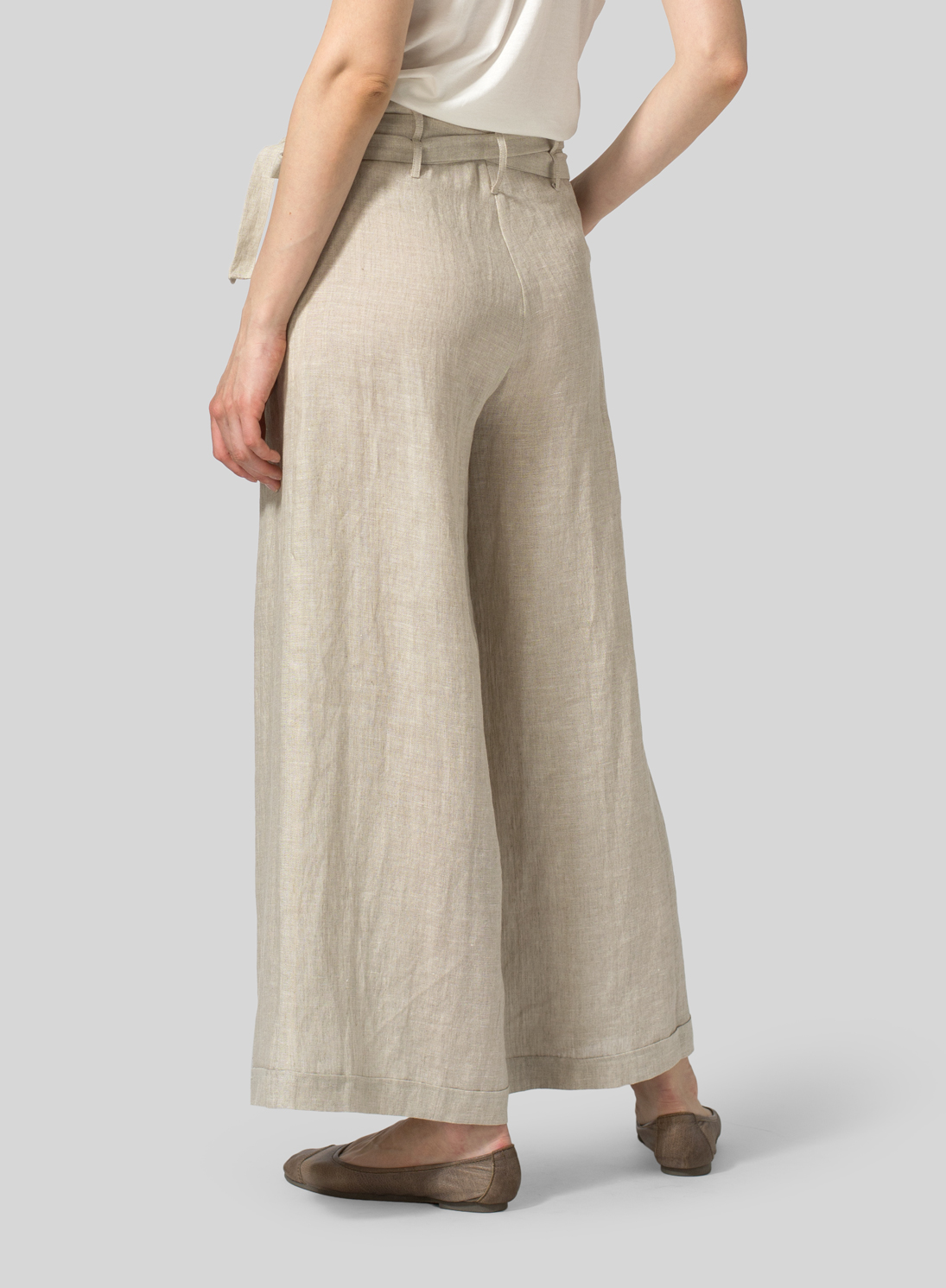 Linen WideLeg Extra Long Pants