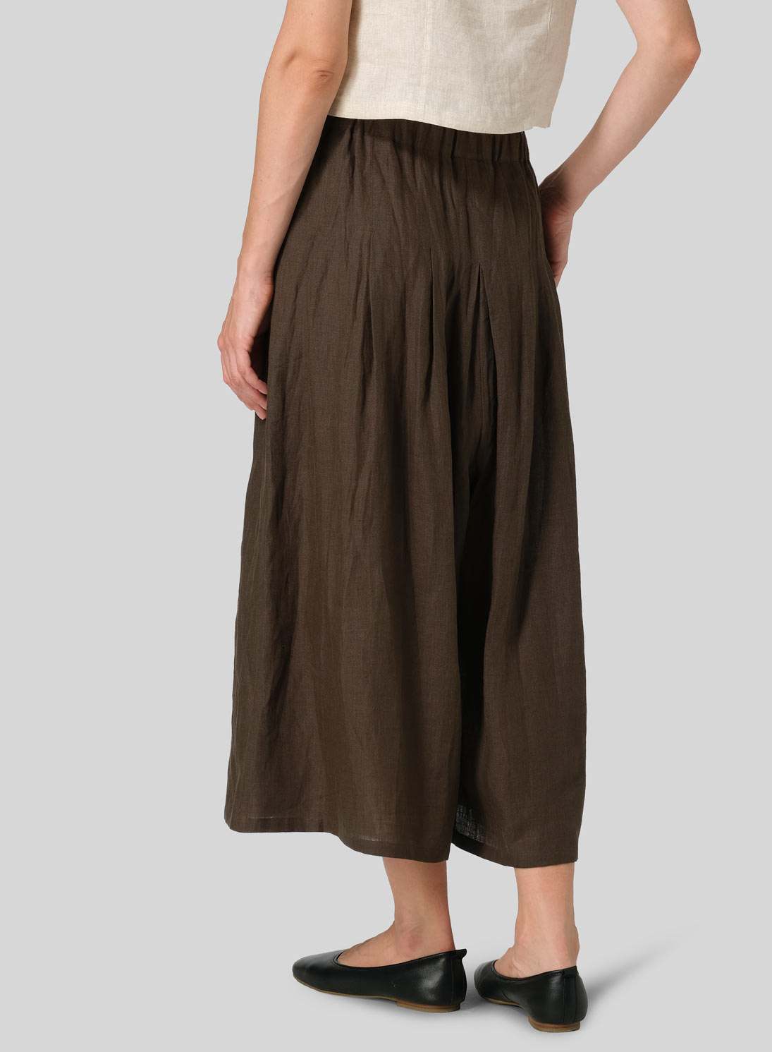 Linen Pleated Culottes