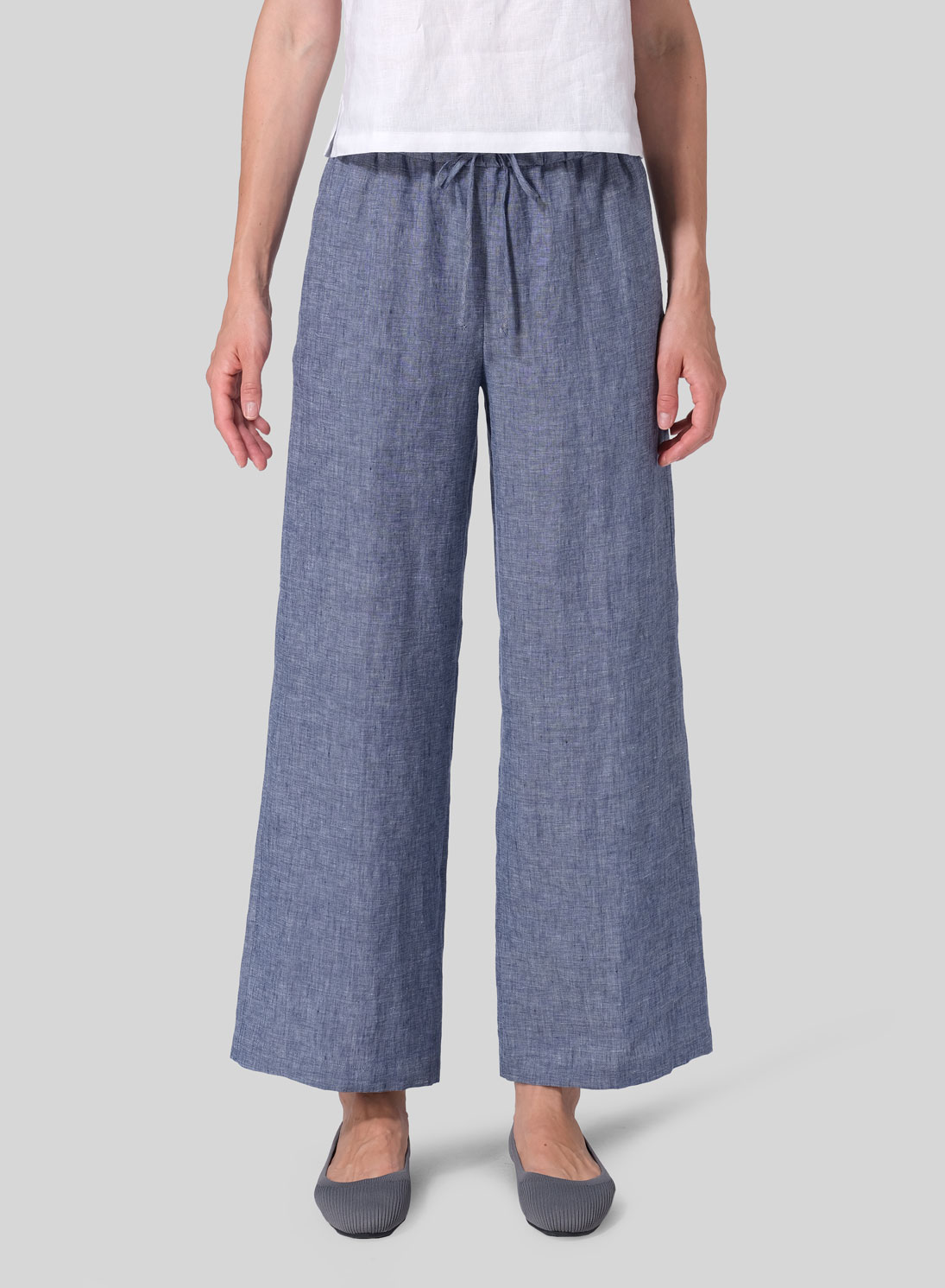 Drawstring Long Heavy Cotton Pants