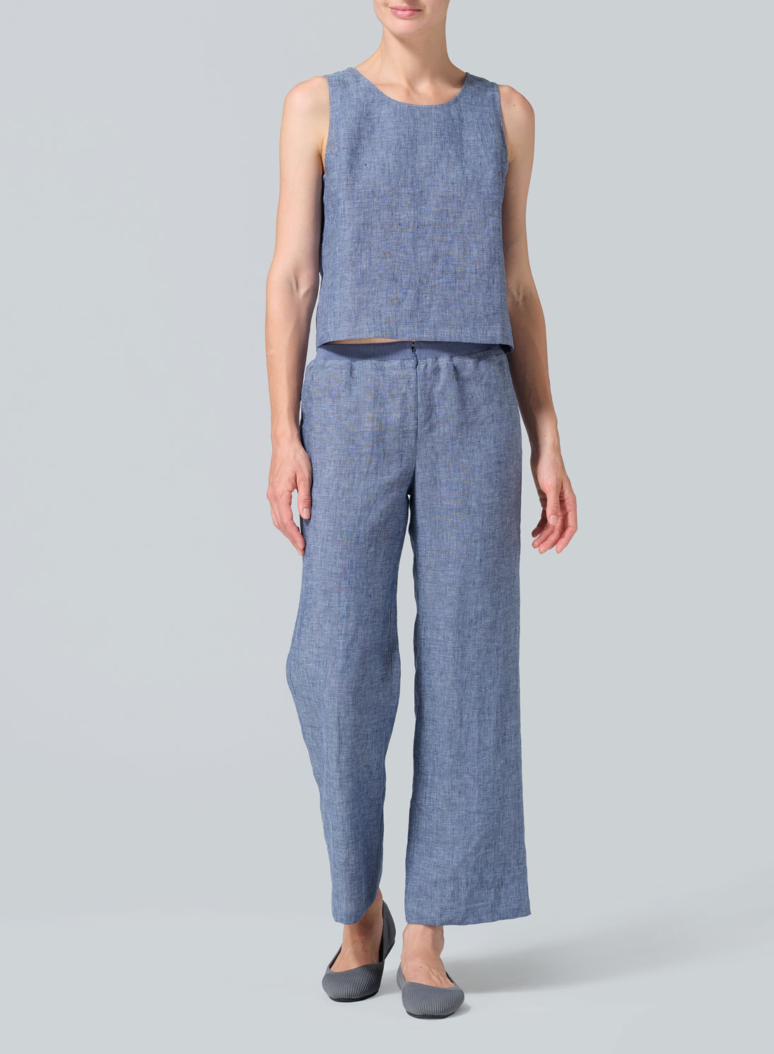 Linen Straight Leg Pants