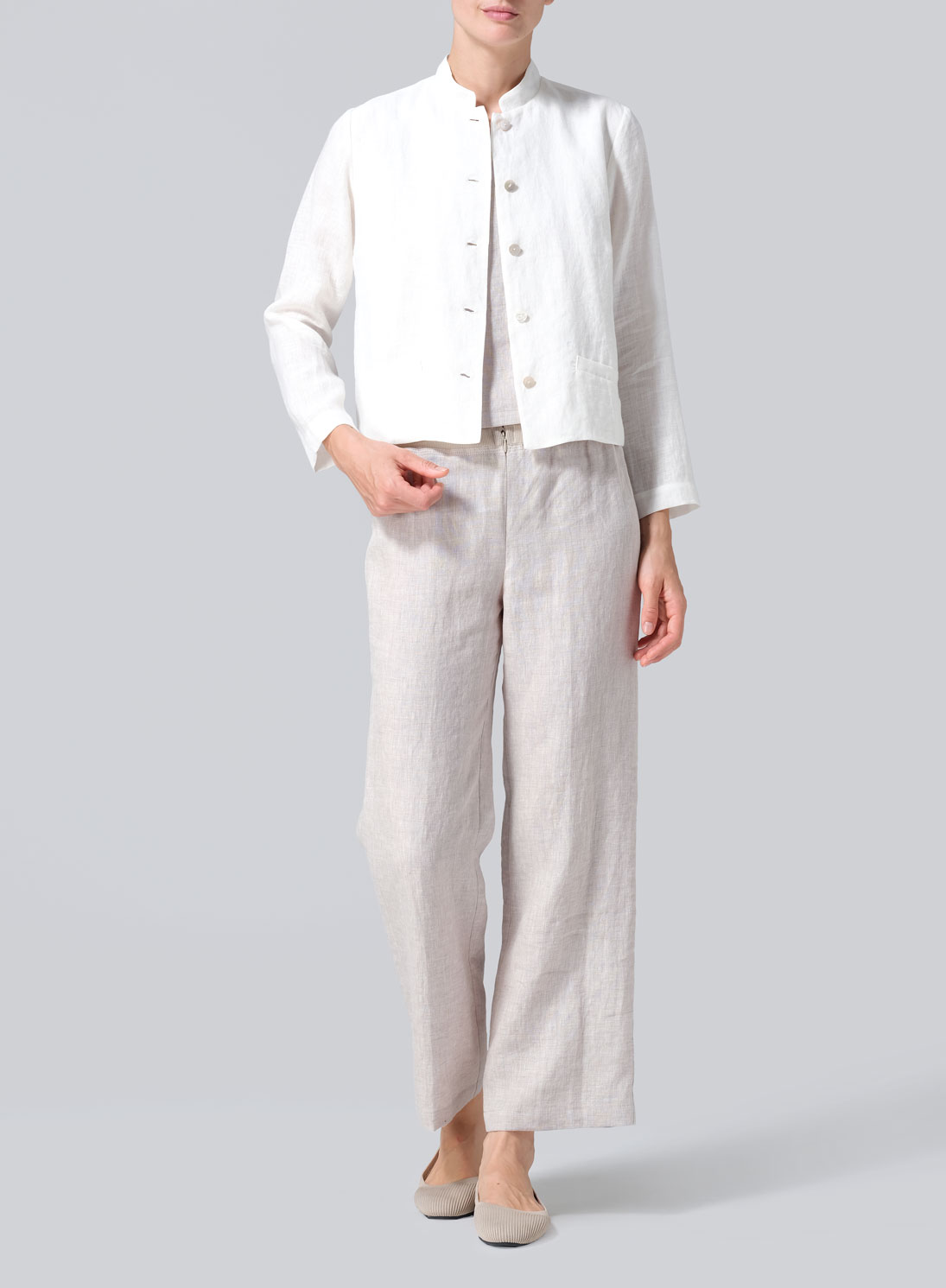 Linen Straight Leg Pants