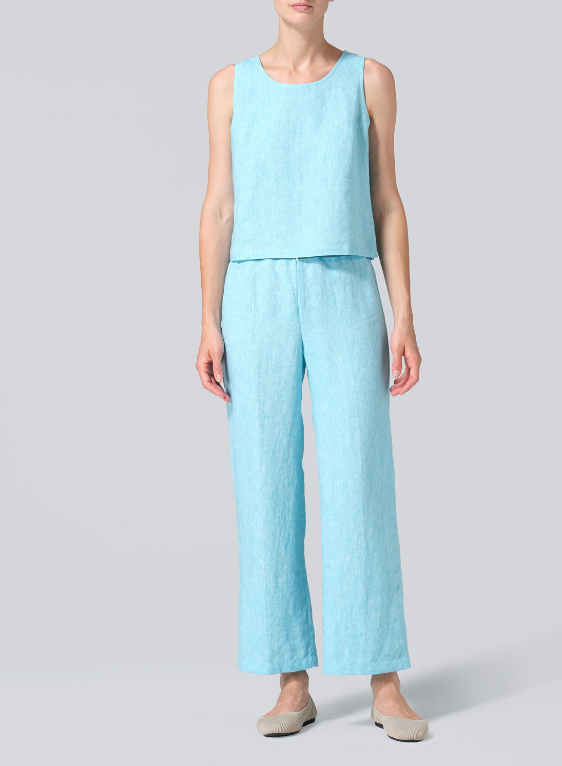Linen Straight Leg Pants