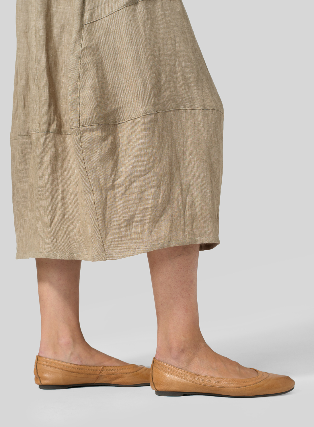 Nylon Lantern Skirt in White