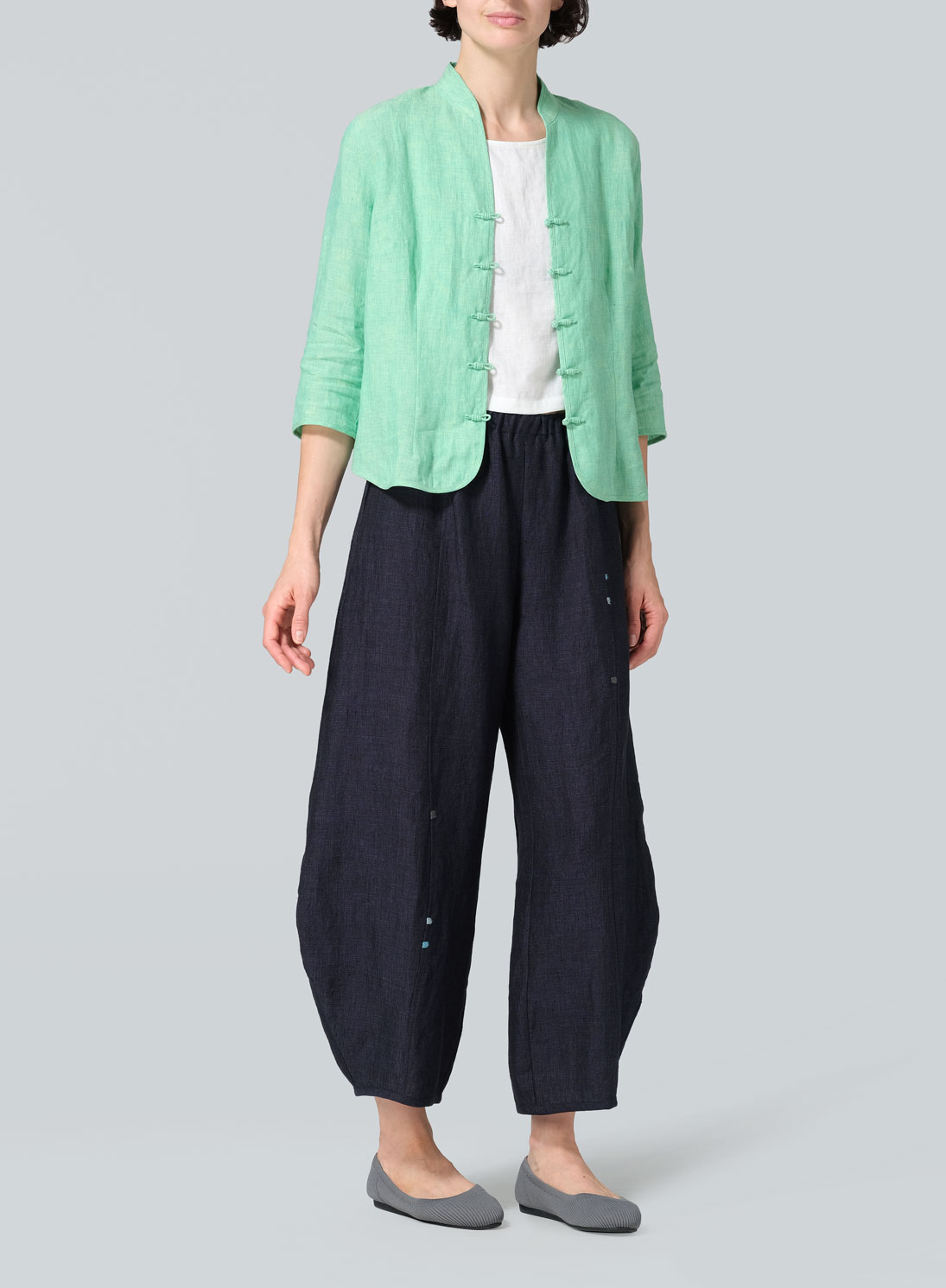 Linen Classic Chinese Button Jacket