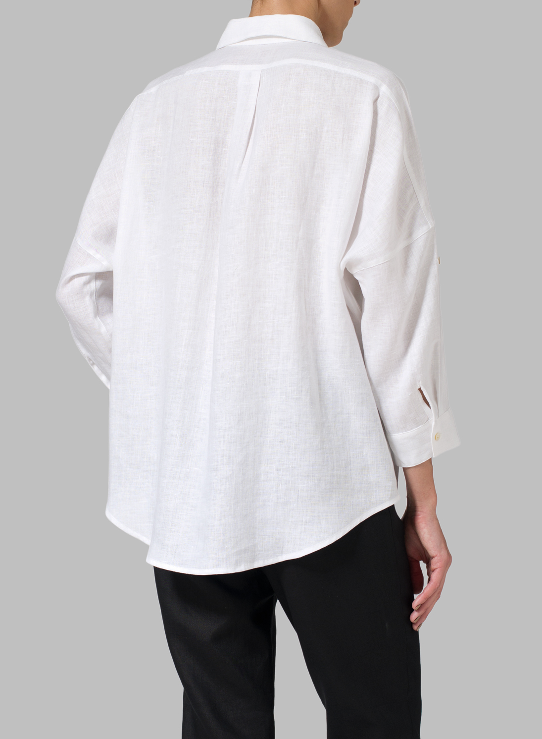Mare Boxy Cropped Shirt - Linen White main image 1
