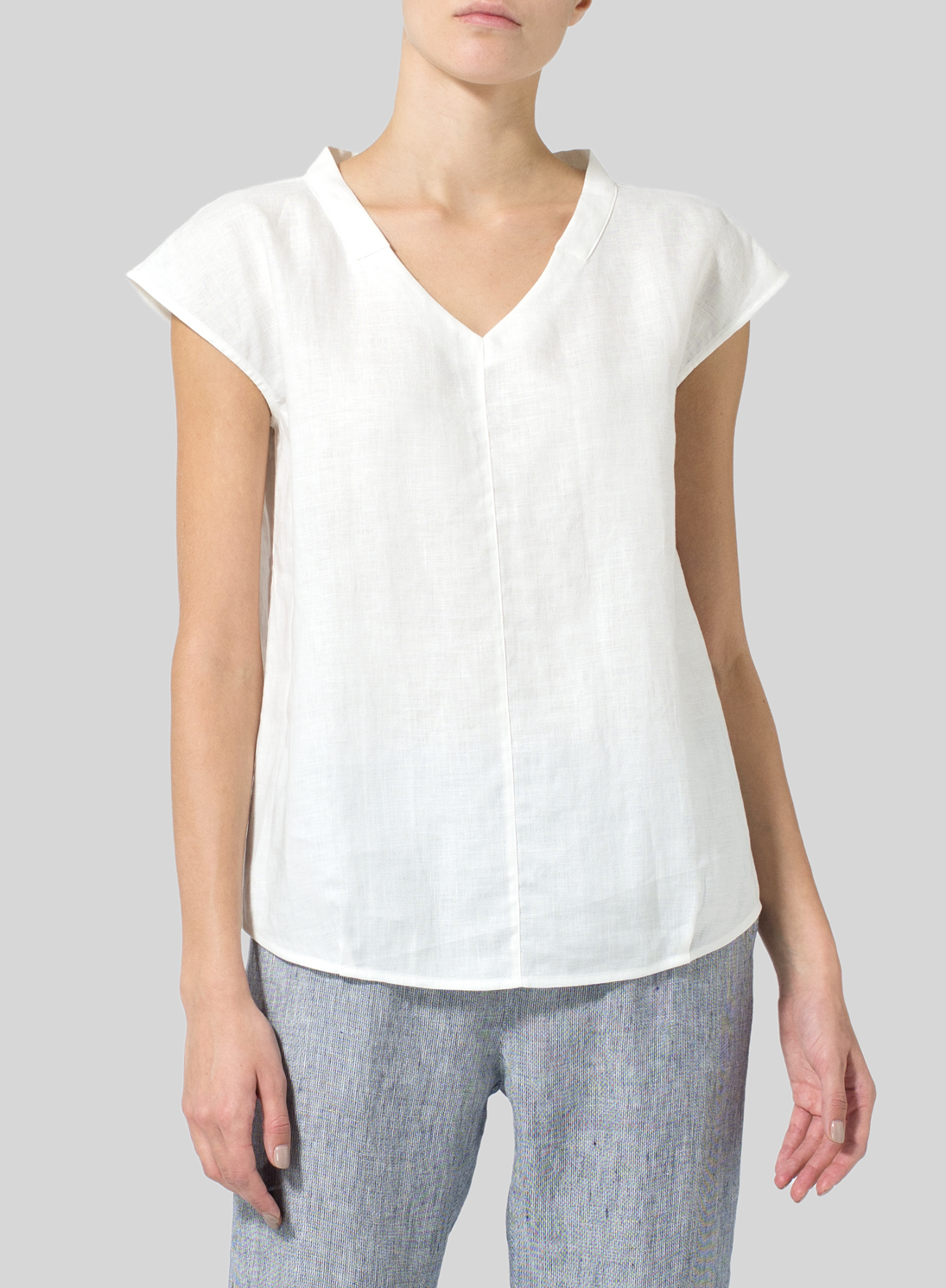 Linen Perfect Cap Sleeve Top