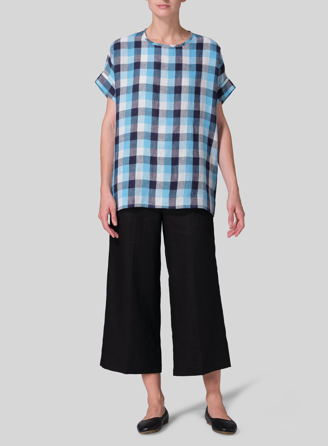 Linen Dolman Sleeves Relaxed Fit Top