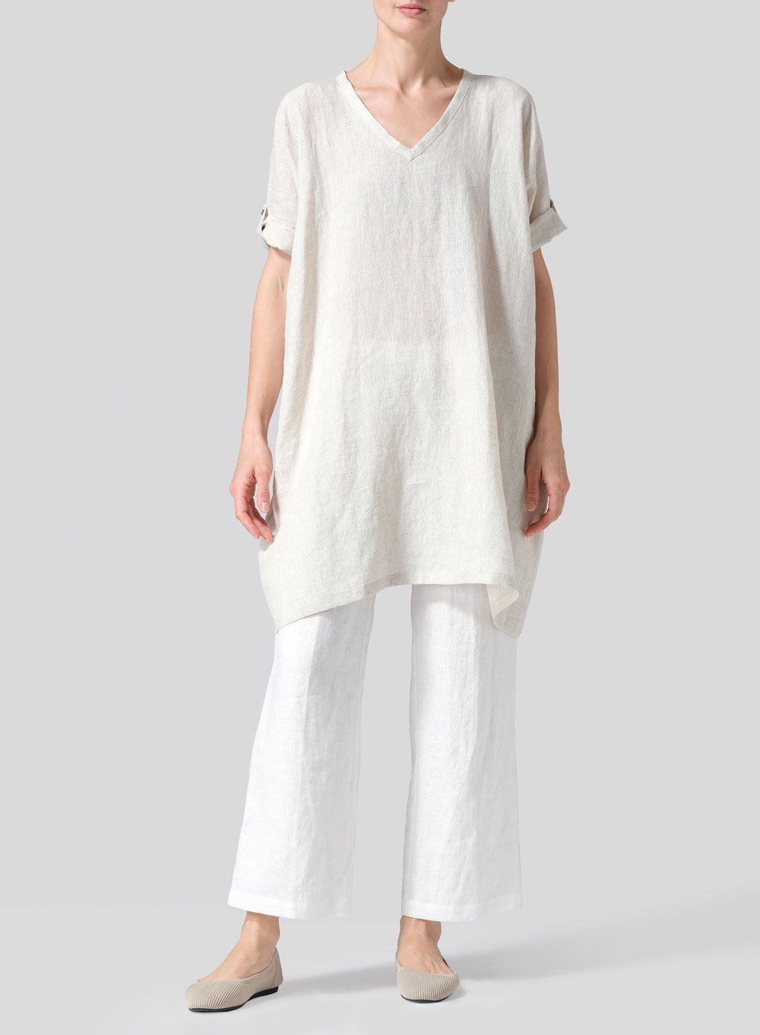 Linen Wide A-line Tunic